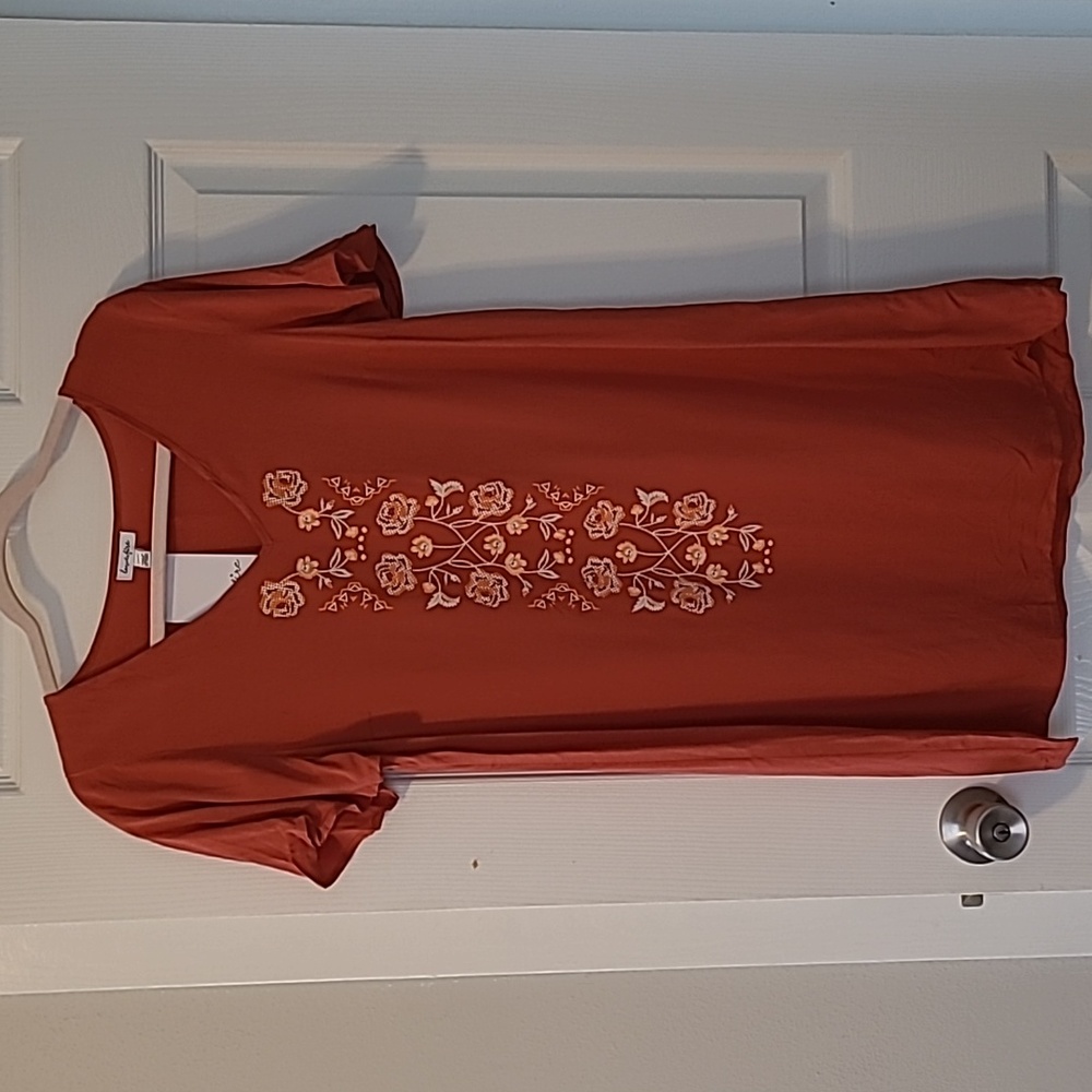 Burnt orange dress